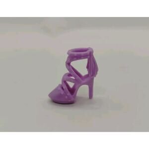 Barbie Fashions Light Purple Pointed Toe Studded Strap High Heels - 1 Shoe Only